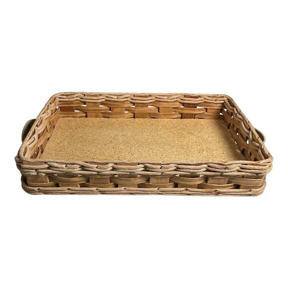 Vintage Pyrex Wicker Basket Designed To Hold a 3-quart Casserole Dish Handles - Picture 1 of 11